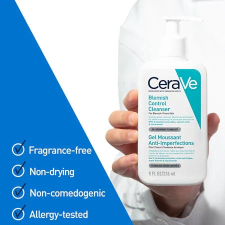 CeraVe Blemish Control Cleanser 236ml – Gentle Daily Care