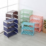 5 Layers Multifunctional Shoes Rack-Simple Dust Proof Assembly Fabric