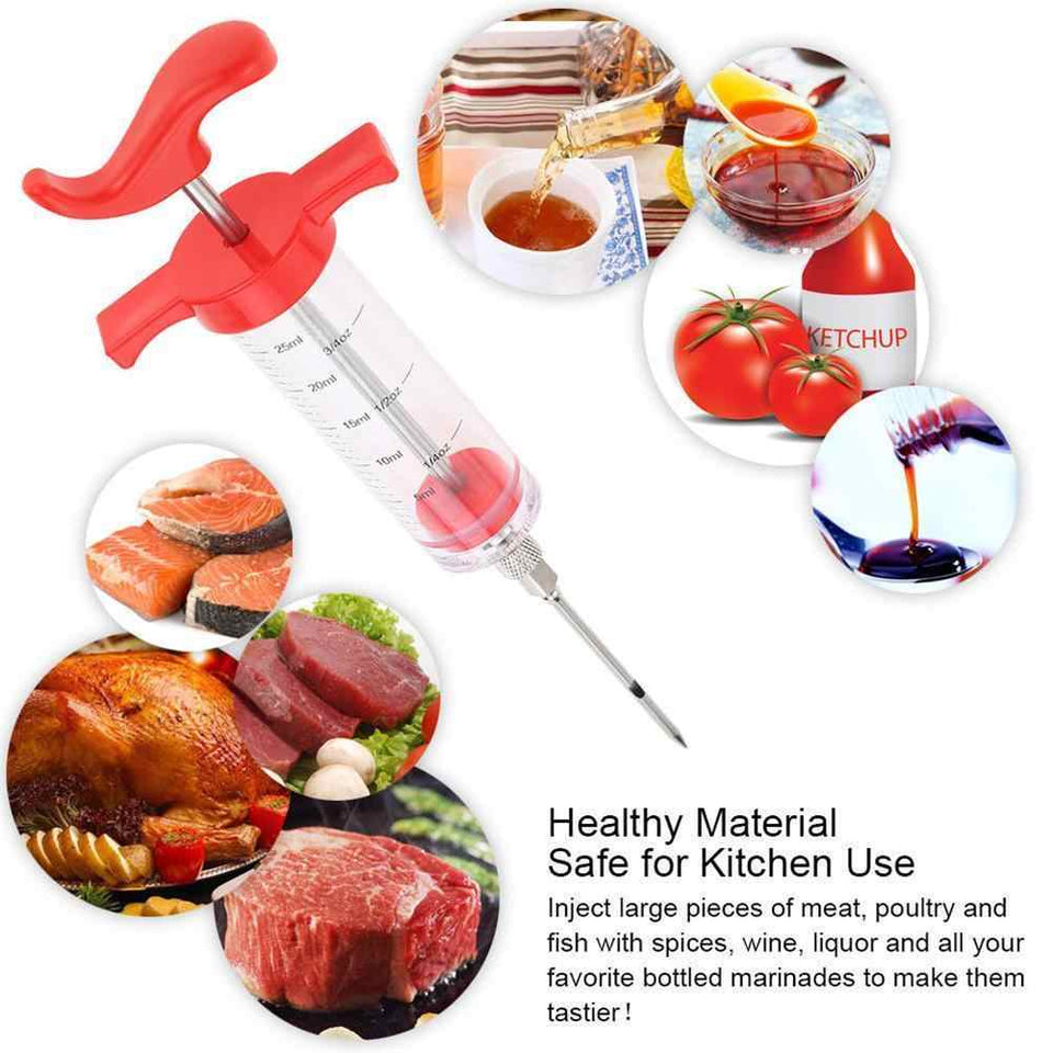 BBQ Meat Flavor Injector Needle Marinade Injector Chicken Flavor