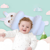 Baby resting on a soft Dukaano positioning pillow