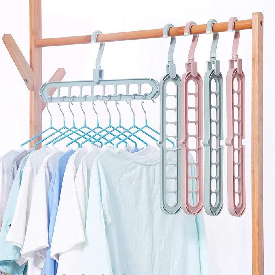 Adjustable Multipurpose Plastic Hangers – Pack of 5