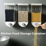 Wall Mounted Easy Press- Kitchen Food Storage Container Cereal