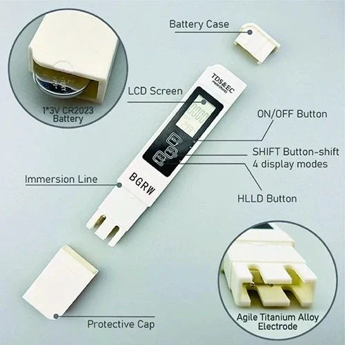 Digital TDS Water Quality Tester Handheld Water Meter