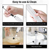 Electric Milk Frother & Coffee Whisk Handheld Kitchen Mixer