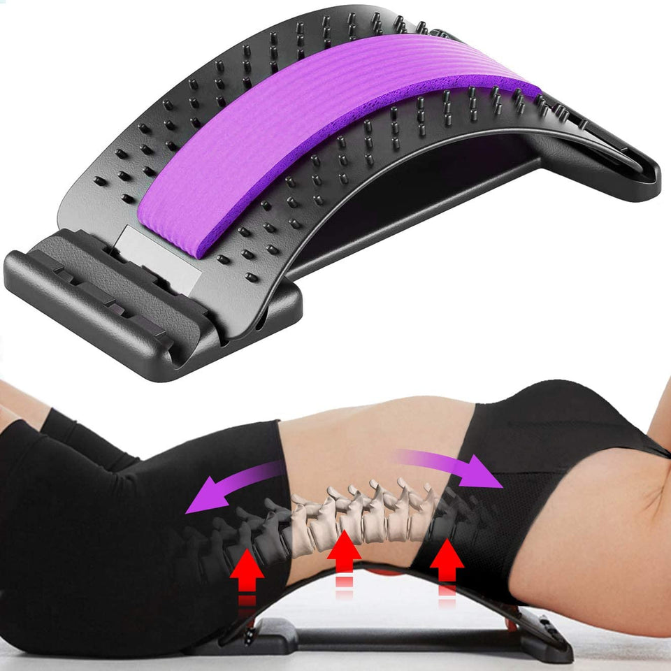 Magic Back Stretcher Lower Lumbar Massage Support Spine Pain Relief