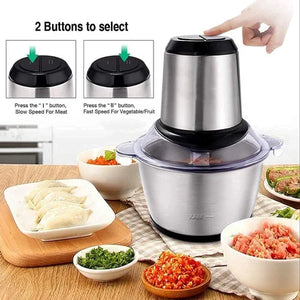 3-Liter Electric Food Chopper & Meat Grinder Kitchen Processor