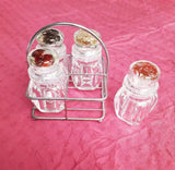Acrylic Kitchen Salt & Pepper Shaker With Stainless Steel – 4 Pcs