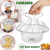 Stainless Steel Chef Basket 12 in 1 Kitchen Tool Deluxe Boiler
