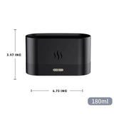 RGB Flame Humidifier & Aroma Diffuser Ambient Mist Lamp