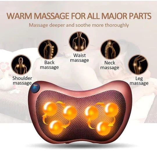 Multifunctional Body Pillow Massager With Heat, Deep Tissue Kneading