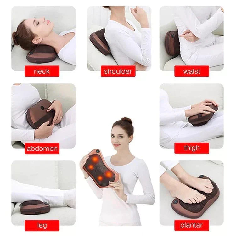 Multifunctional Body Pillow Massager With Heat, Deep Tissue Kneading