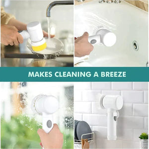 5-in-1 Electric Cleaning Brush Cordless Household Scrubber