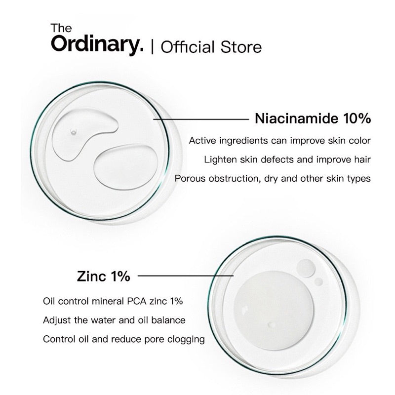 The Ordinary Niacinamide 10% + Zinc 1% 30ml – Gentle Daily Care