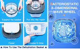 Portable Mini Folding Washing & Spin Dryer Compact Laundry Machine