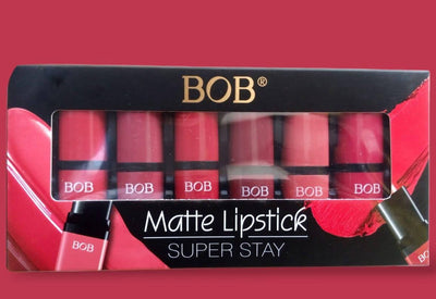 Bob Super Stay Matte Lipstick Set Matte Lipsticks For – Pack of 6