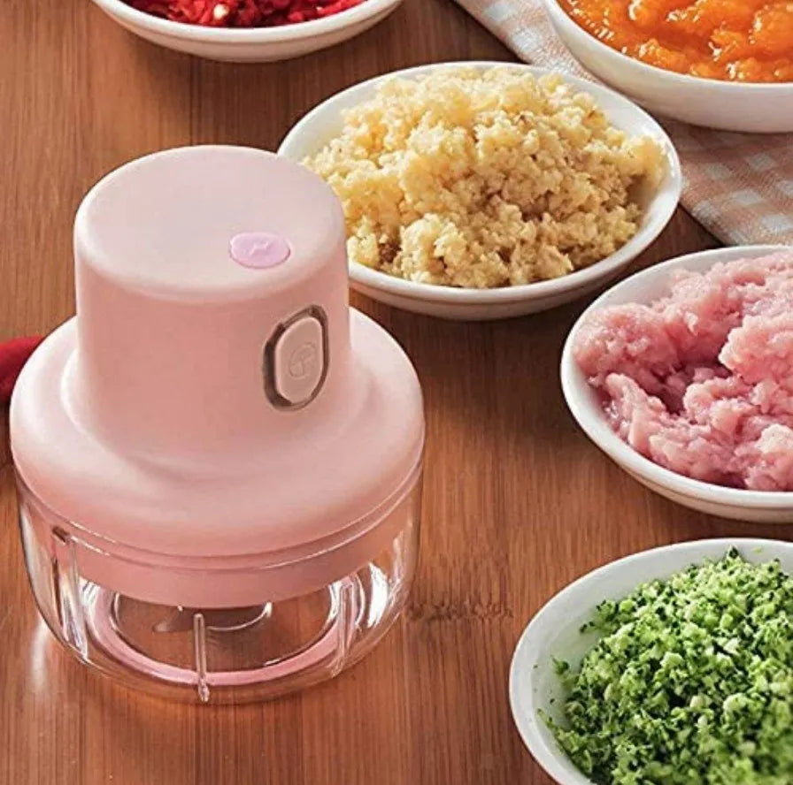 Wireless Rechargeable Electric Garlic Press Mini Meat Grinder