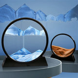 Moving Sand Art Pictures 3-d, Quicksand Painting Ornaments, Round