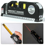 5-in-1 Laser Level with Ruler & Triple Spirit Level