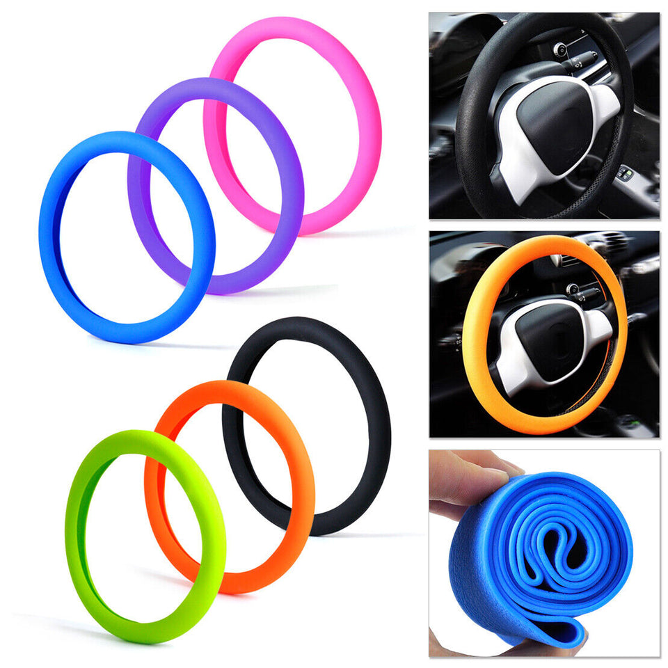 Soft Silicone Car Steering Wheel Cover Non-Slip Car Decoration