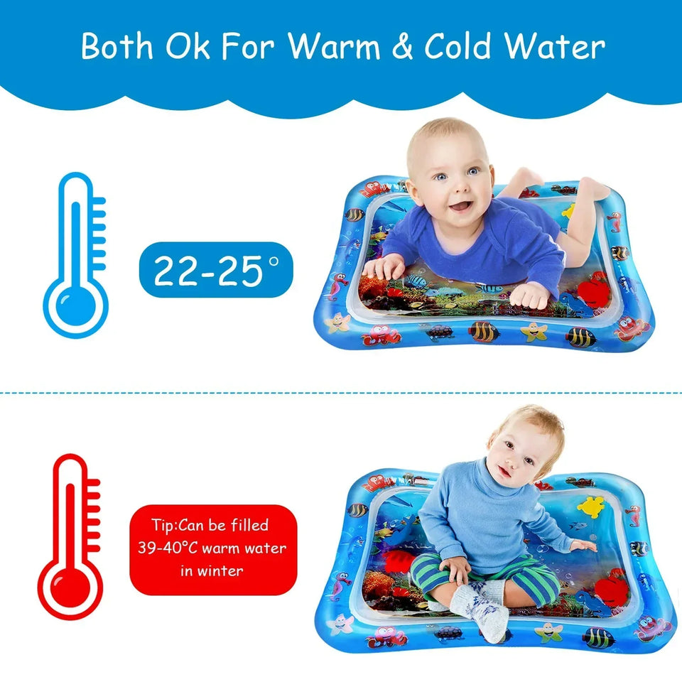 Baby Tummy Time Water Play Mat Sensory Activity Mat – Safe for Kids