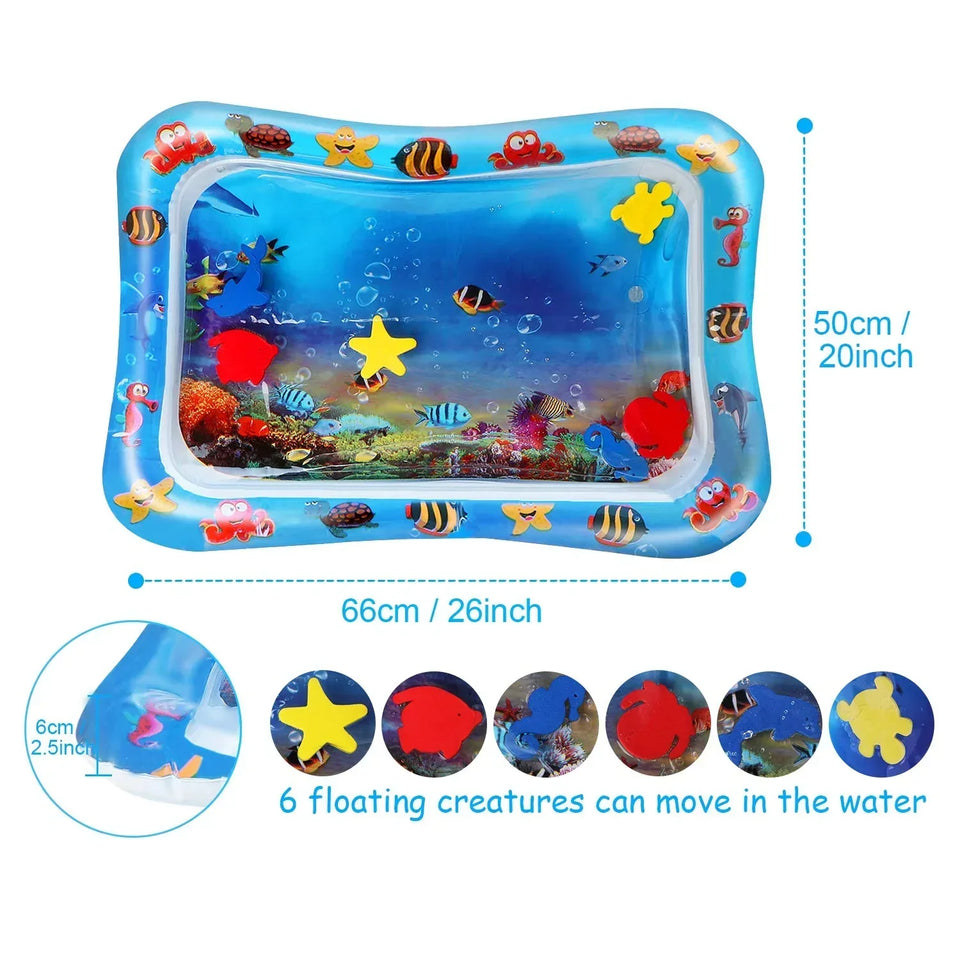 Baby Tummy Time Water Play Mat Sensory Activity Mat – Safe for Kids