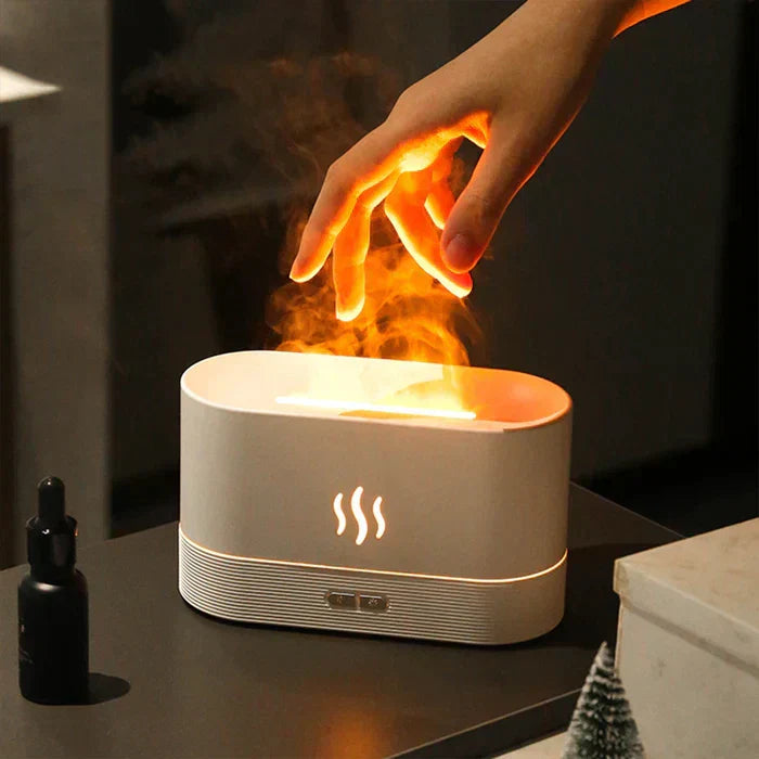RGB Flame Humidifier & Aroma Diffuser Ambient Mist Lamp