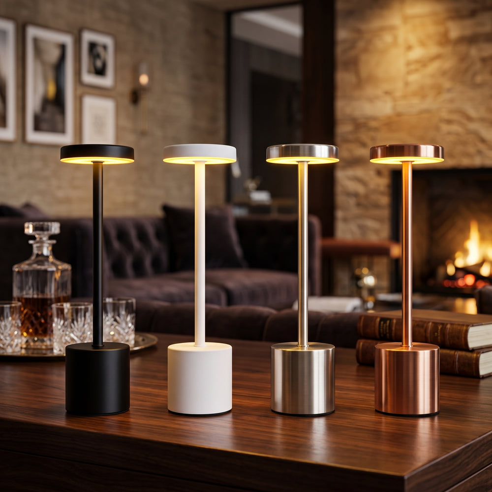 Rechargeable table lamps from Dukaano